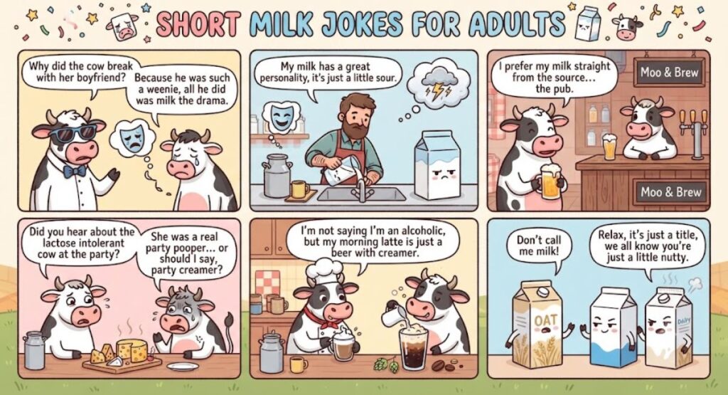 Short Milk Jokes For Adults