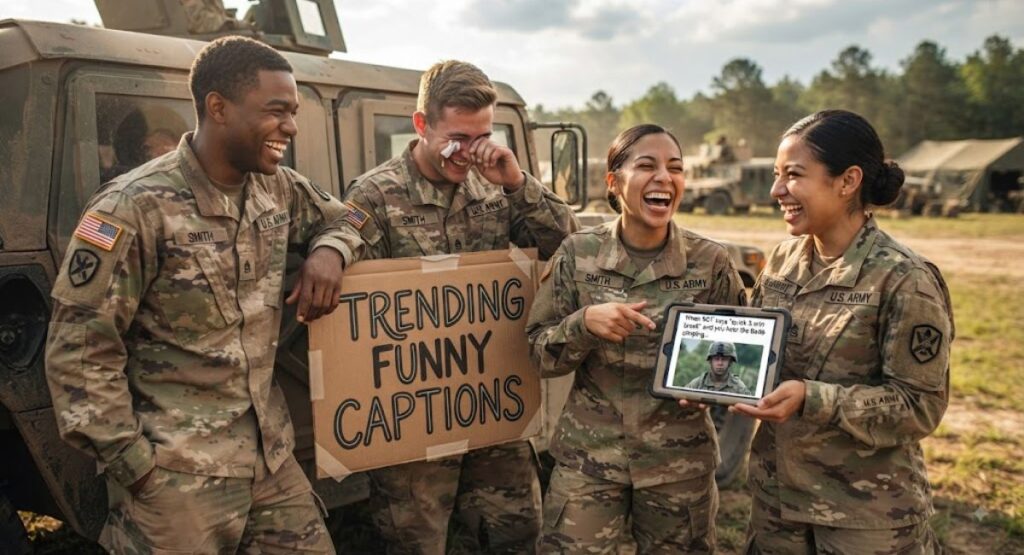 Trending Funny Army Captions