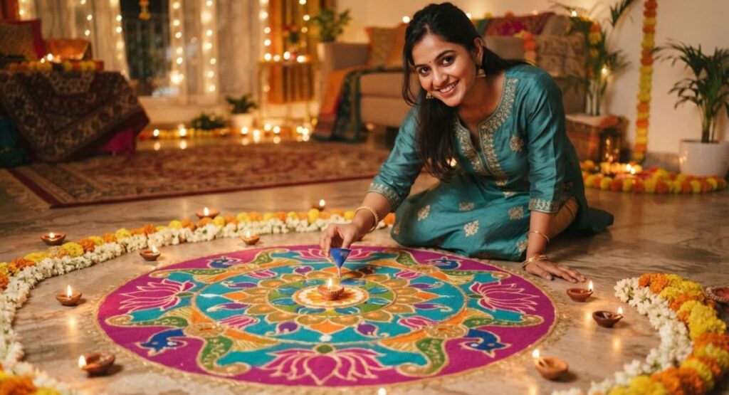 Trending Rangoli Captions For Instagram