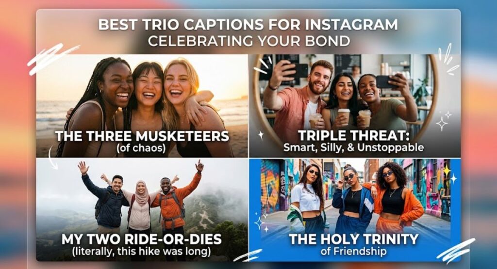 Best Trio Captions for Instagram