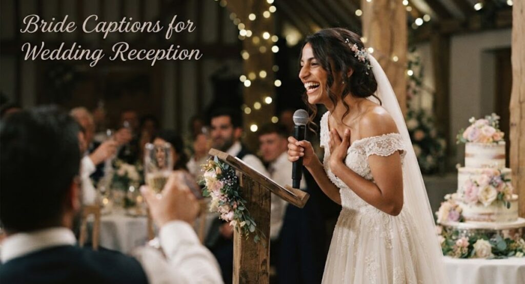 Bride Captions for Wedding Reception