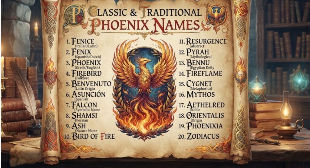 Classic & Traditional Phoenix Names 