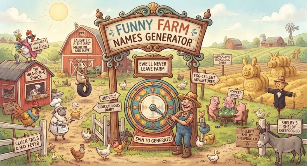 Funny Farm Names Generator