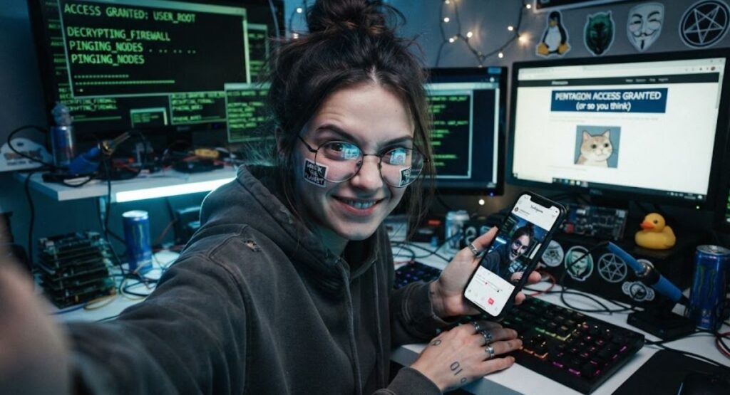 Hacker Instagram Captions for Selfies