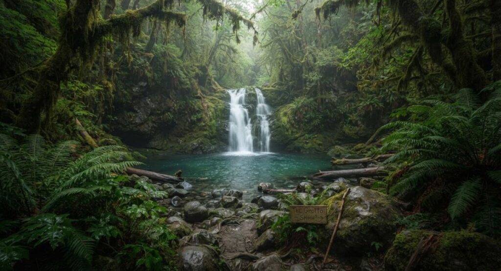 Hidden Waterfall Captions (Secret Spots)