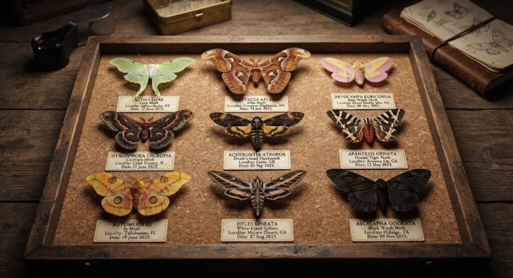 Moth Names for Photo Lists & ID Cards