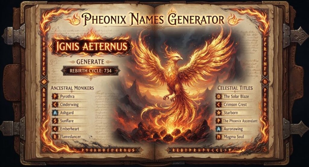 Phoenix Names Generator 