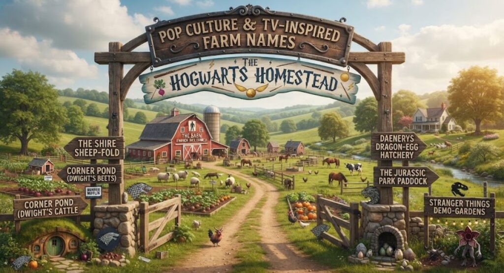 Pop Culture & TV-Inspired Farm Names