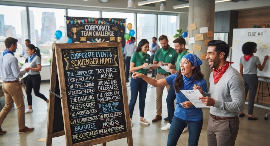 Team Names for Corporate Events & Scavenger Hunts