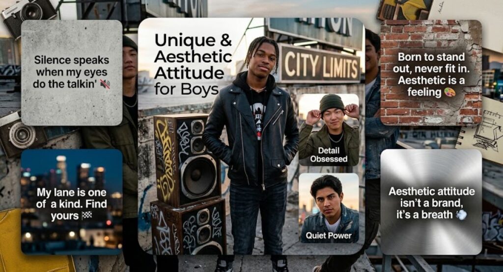Unique & Aesthetic Attitude Captions for Instagram for Boys