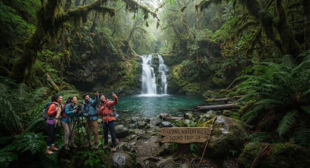 Waterfall Trip Captions for Instagram 