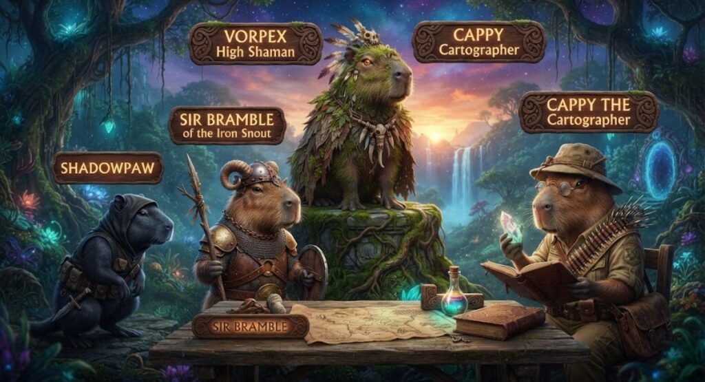 Fantasy Capybara Names