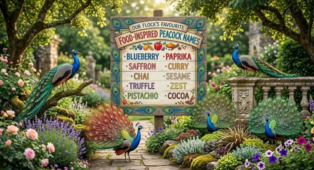 Food-Inspired Peacock Names