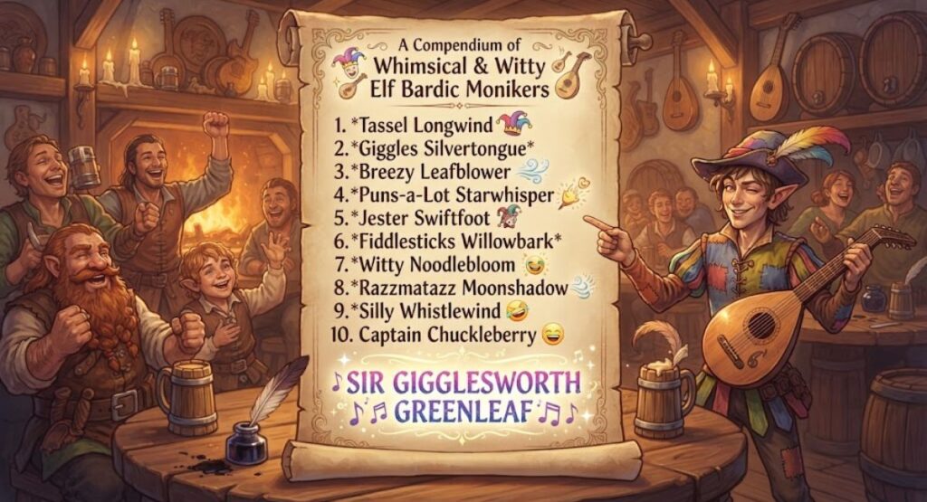 Funny Elf Bard Names