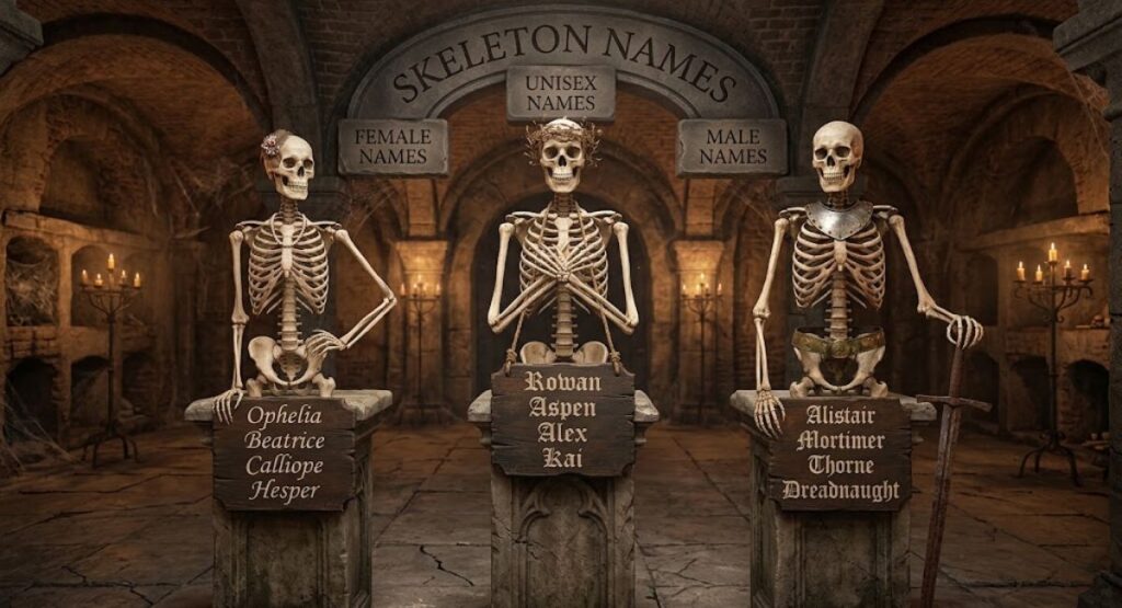 Male, Female & Unisex Skeleton Names