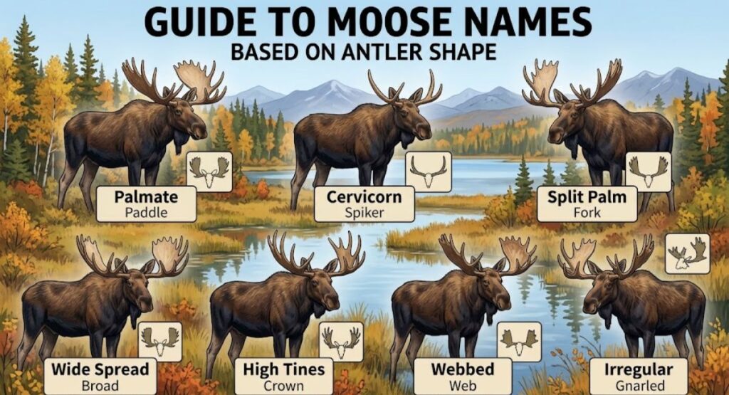 Moose Names Based on Antlers