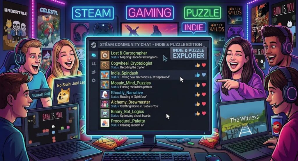Puzzle & Indie Steam Names